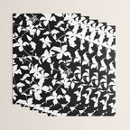 Clematis Contrast  Minimal Floral Silhouettes Wrapping Paper Gallery Image 3