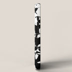 Clematis Contrast  Minimal Floral Silhouettes iPhone Case Gallery Image 2