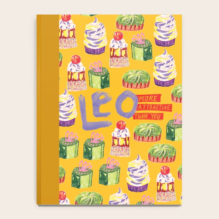 Leo Birthday Treats in Orange | Zodiac Series Notebook Gallery Image 4