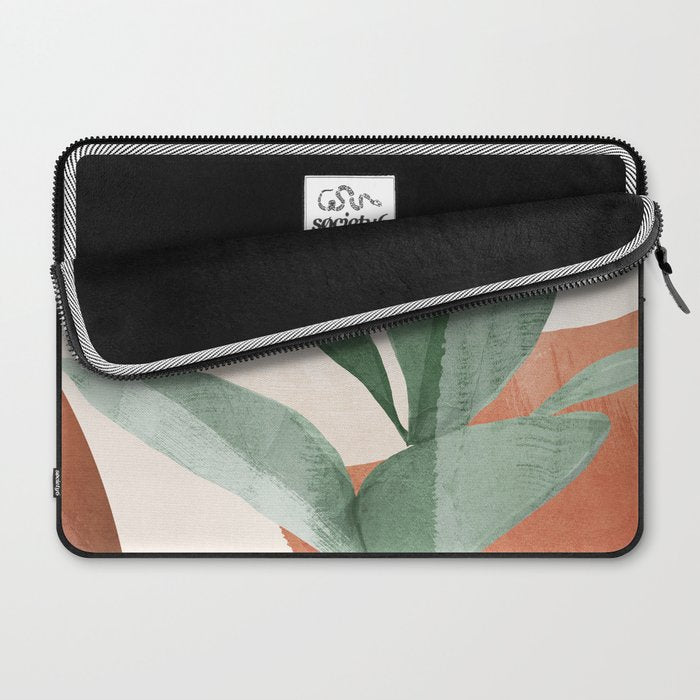 Modern Abstract Art Plant 3 Laptop Sleeve Gallery Image 2