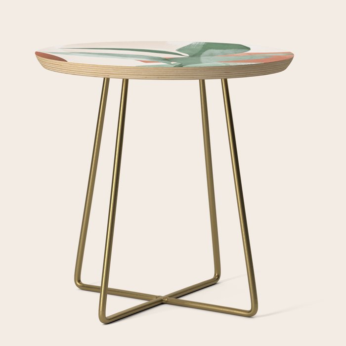Modern Abstract Art Plant 3 Side Table Gallery Image 1