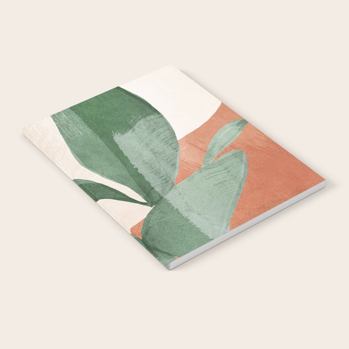 Modern Abstract Art Plant 3 Notebook Gallery Image 2