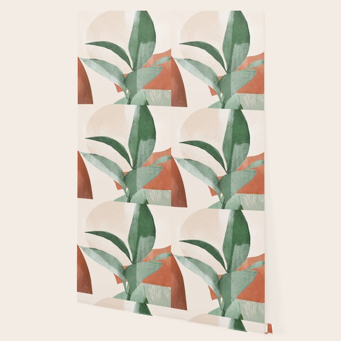 Modern Abstract Art Plant 3 Wallpaper Gallery Image 2