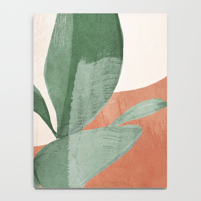 Modern Abstract Art Plant 3 Notebook Gallery Image 4