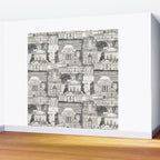 Washington DC toile gray Wall Mural Gallery Image 2