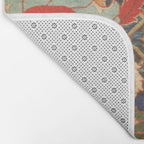 Indian Antique Floral Rug Print Bath Mat Gallery Image 2