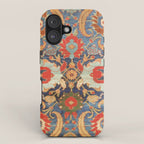 Indian Antique Floral Rug Print iPhone Case Gallery Image 1