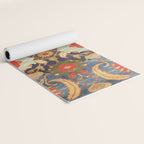 Indian Antique Floral Rug Print Yoga Mat Gallery Image 2