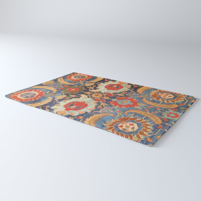 Indian Antique Floral Rug Print Rug Gallery Image 3