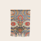 Indian Antique Floral Rug Print Wall Hanging Gallery Image 1