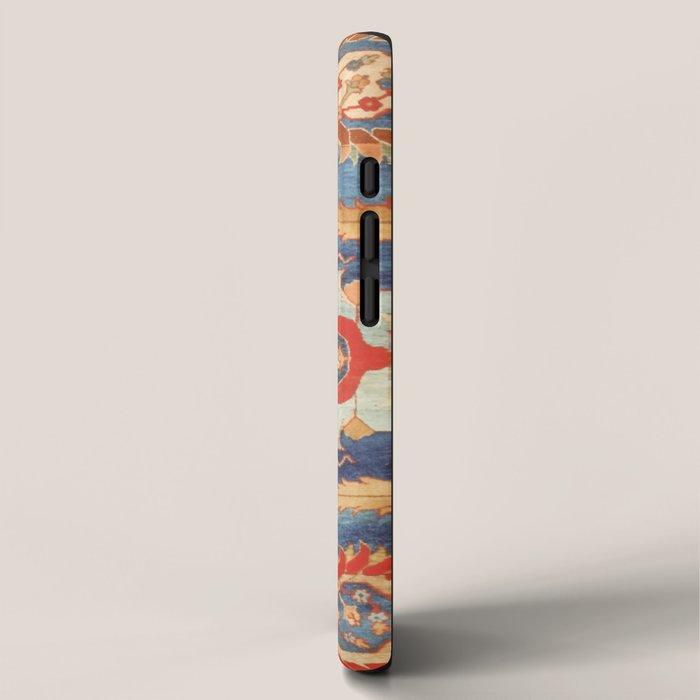 Indian Antique Floral Rug Print iPhone Case Gallery Image 2
