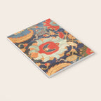 Indian Antique Floral Rug Print Notebook Gallery Image 3