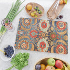 Indian Antique Floral Rug Print Cutting Board Gallery Image 2