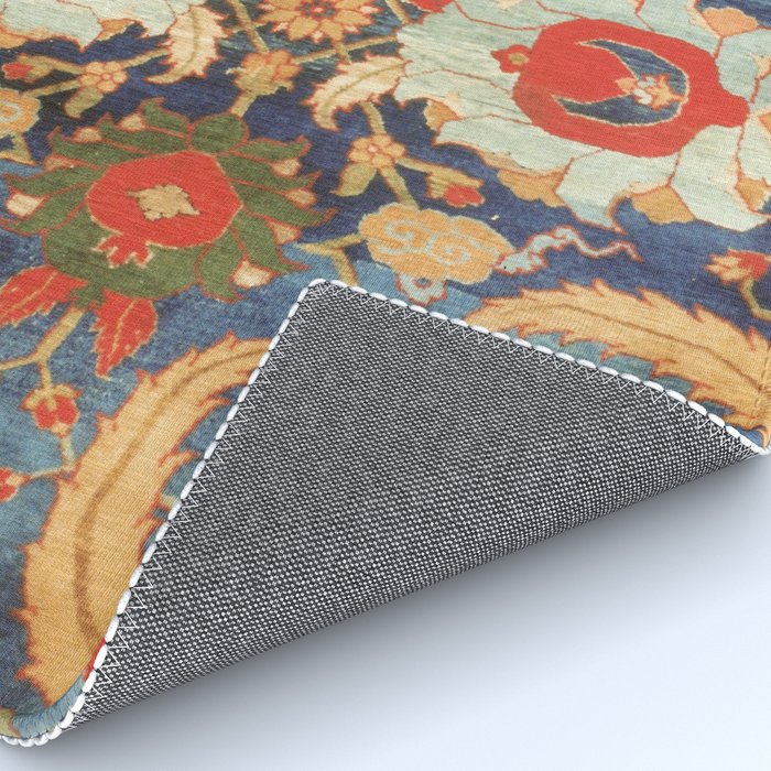 Indian Antique Floral Rug Print Rug Gallery Image 4