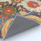 Indian Antique Floral Rug Print Rug Gallery Image 4