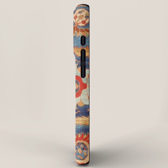 Indian Antique Floral Rug Print iPhone Case Gallery Image 2