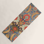 Indian Antique Floral Rug Print Yoga Mat Gallery Image 1