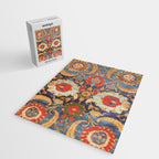 Indian Antique Floral Rug Print Jigsaw Puzzle Gallery Image 2