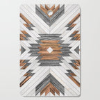 Urban Tribal Pattern No.8 - Aztec - Wood Cutting Board Gallery Image 1