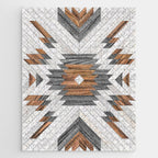 Urban Tribal Pattern No.8 - Aztec - Wood Jigsaw Puzzle Gallery Image 1