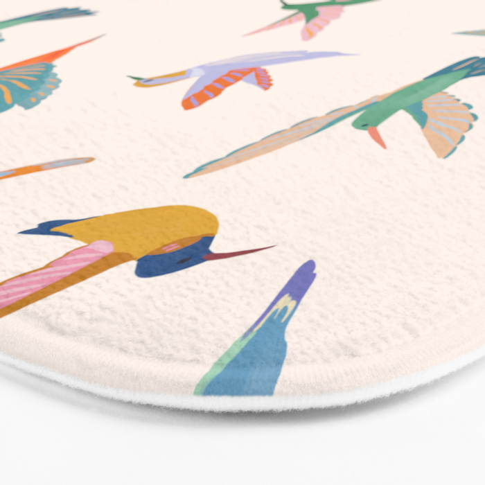 Hummingbirds Bath Mat Gallery Image 3