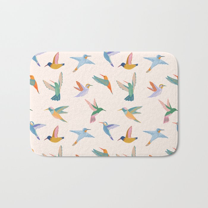 Hummingbirds Bath Mat Gallery Image 1