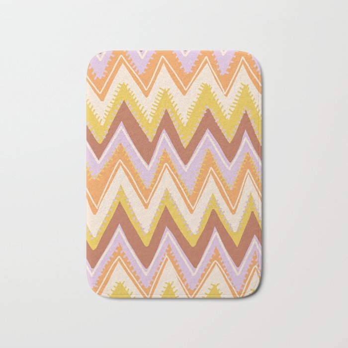 Happy zigzag Bath Mat Gallery Image 1