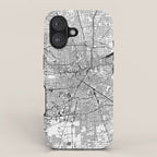 Houston White Map iPhone Case Gallery Image 1