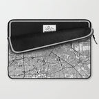 Houston White Map Laptop Sleeve Gallery Image 2