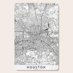 Houston White Map Cutting Board Gallery Image 1