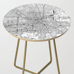 Houston White Map Side Table Gallery Image 2