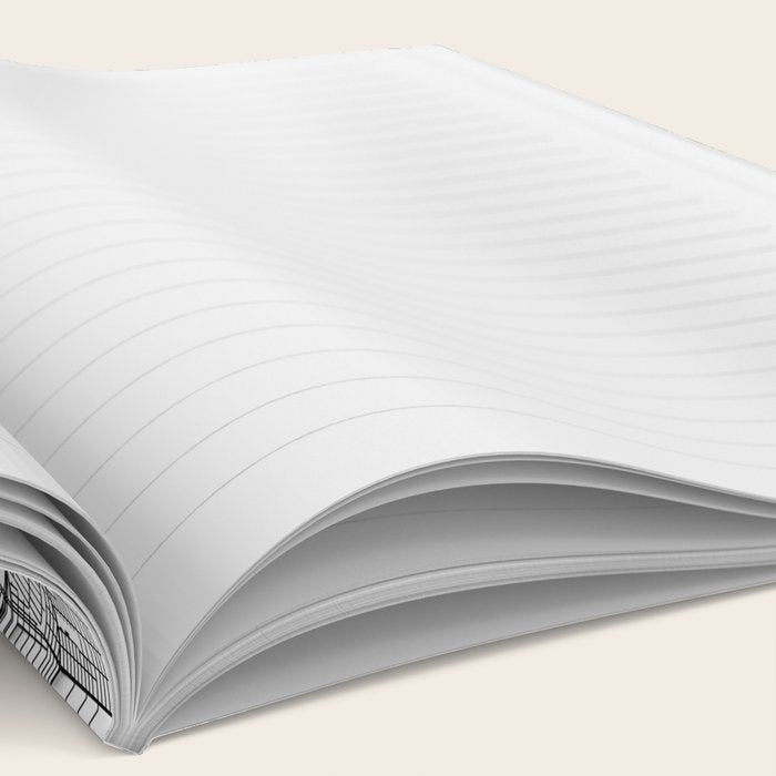 Houston White Map Notebook Gallery Image 2
