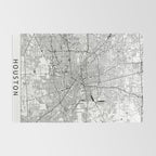 Houston White Map Rug Gallery Image 2