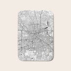 Houston White Map Bath Mat Gallery Image 1