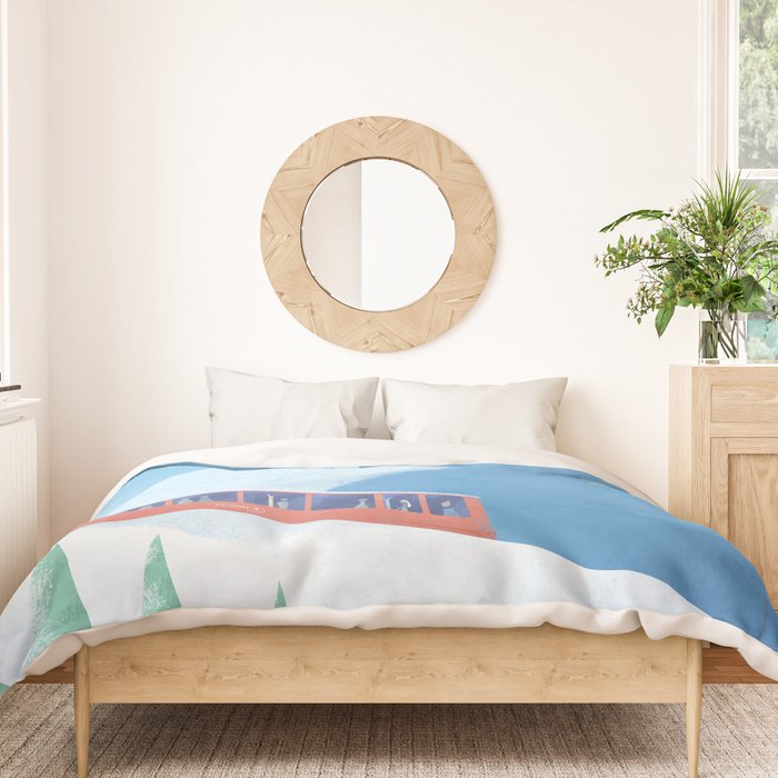 Ski Zermatt Duvet Cover Gallery Image 3