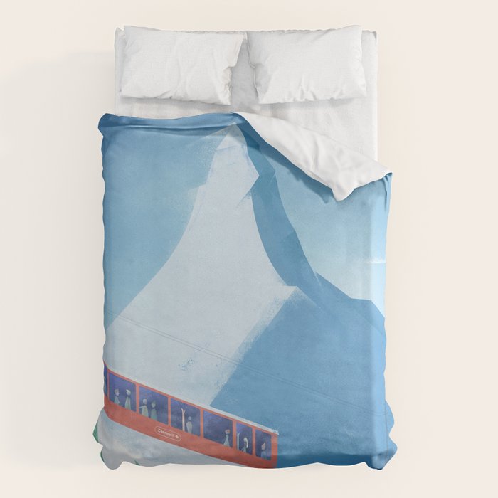 Ski Zermatt Duvet Cover Gallery Image 1