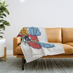 Colorful Squirrels Throw Blanket Gallery Image 1