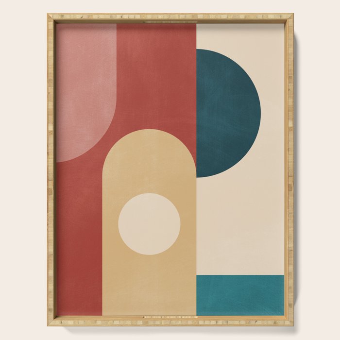 Geometric Shapes 84 Serving Tray Gallery Image 1