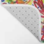 Urban Graffiti Pattern Art Made With Ink and Pen Bath Mat Gallery Image 2