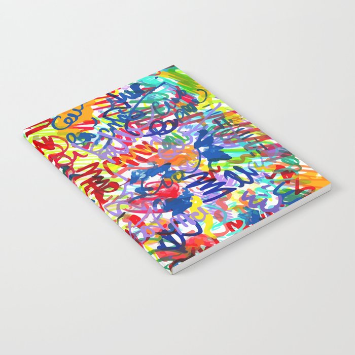 Urban Graffiti Pattern Art Made With Ink and Pen Notebook Gallery Image 1