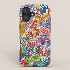 Urban Graffiti Pattern Art Made With Ink and Pen iPhone Case Gallery Image 1