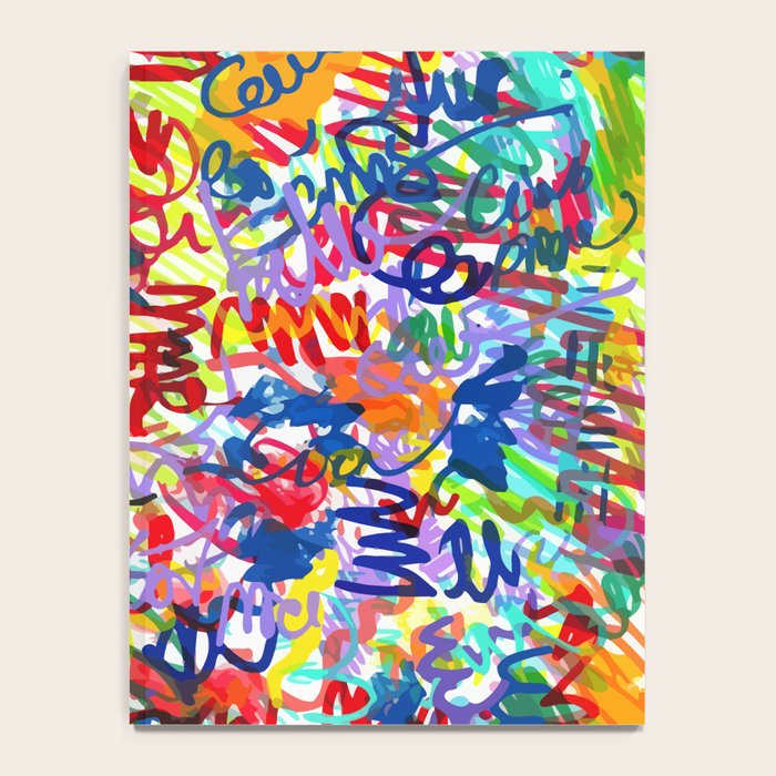 Urban Graffiti Pattern Art Made With Ink and Pen Notebook Gallery Image 4