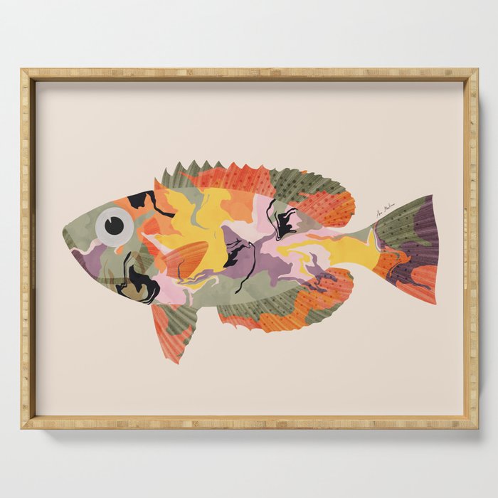 Tropical fish II Serving Tray Gallery Image 1