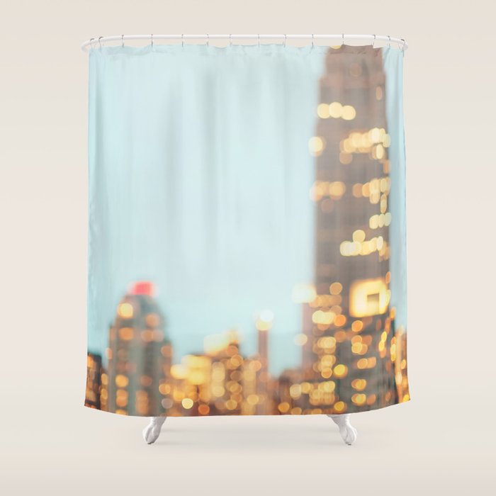 Empire State Night Lights Shower Curtain Gallery Image 1