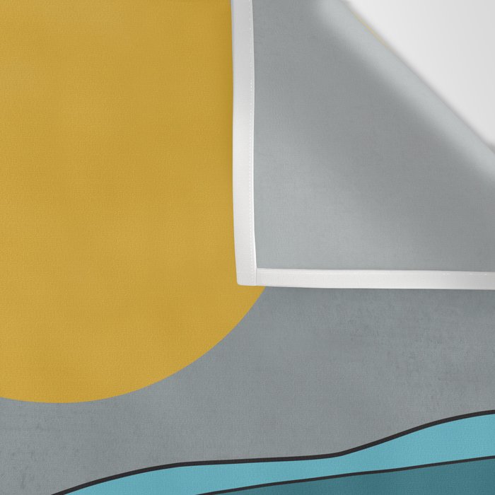 The ocean, waves and sun Wall Tapestry Gallery Image 3