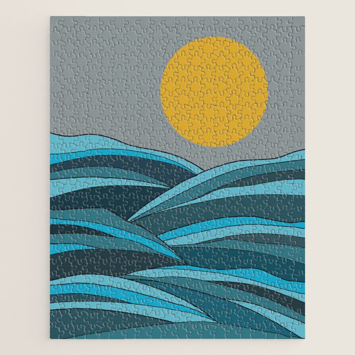 The ocean, waves and sun Jigsaw Puzzle Gallery Image 1