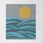 The ocean, waves and sun Throw Blanket Gallery Image 2