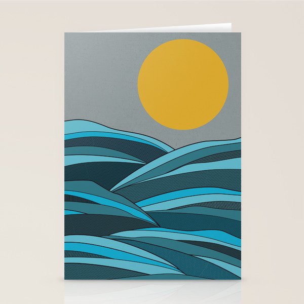 The ocean, waves and sun Stationery Card Gallery Image 2