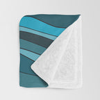 The ocean, waves and sun Throw Blanket Gallery Image 3