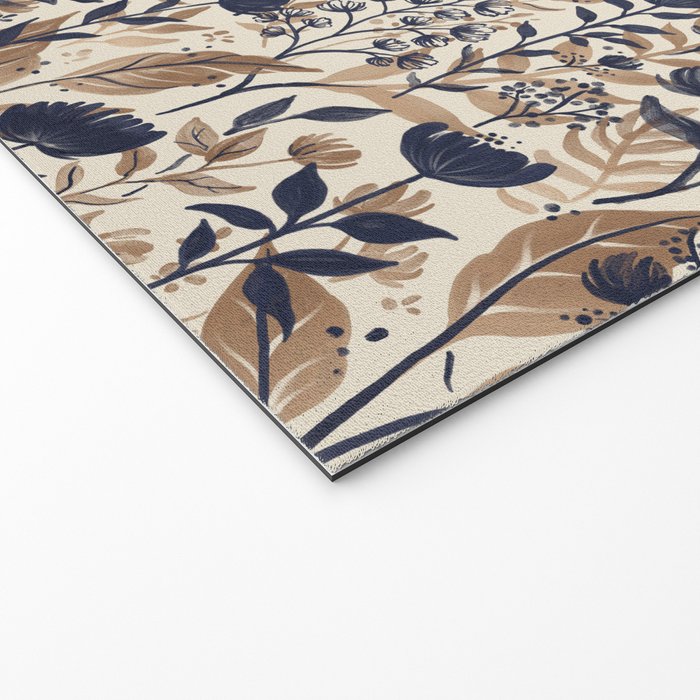 Moody Blooms Dark Neutral Welcome Mat Gallery Image 2